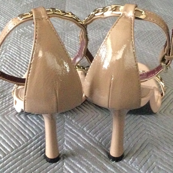 Zara size 10 (EU 41) tan leather sandals with high heels for women - Picture 4 of 9